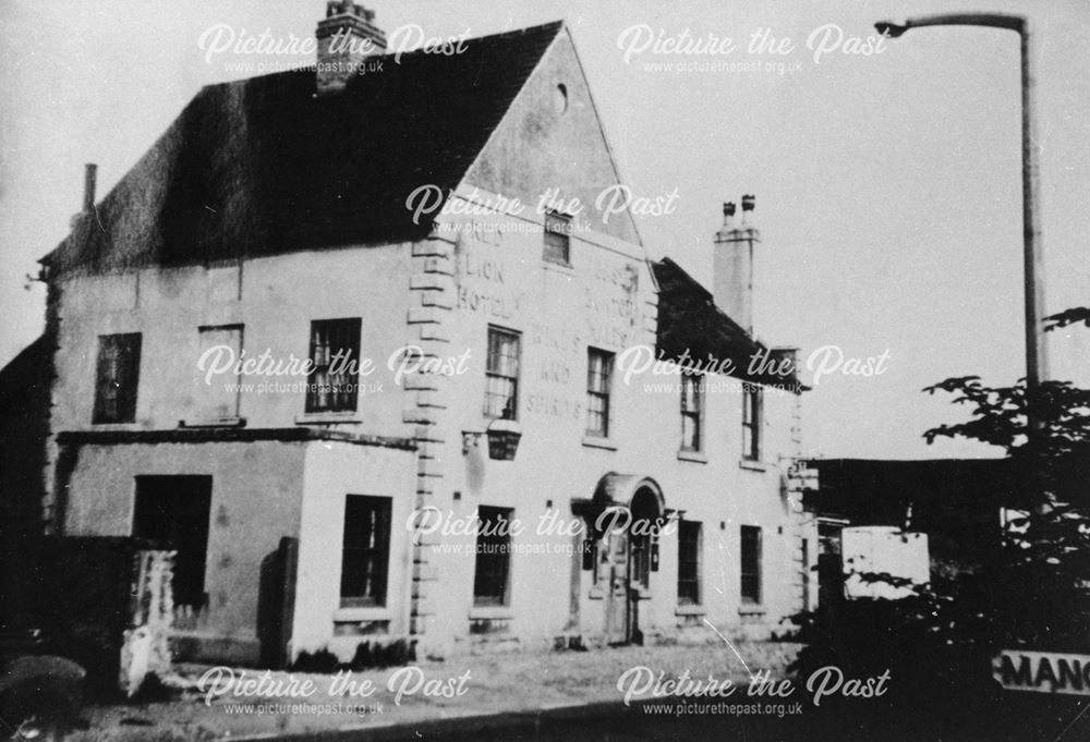 The Old Red Lion Public House in Chellaston, c 1950