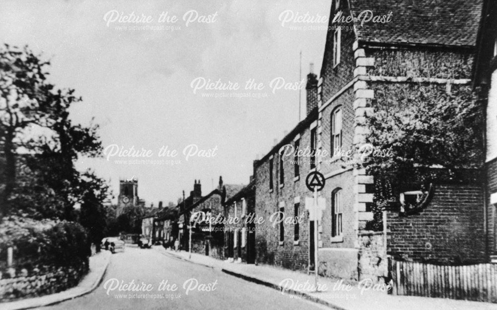 View along High Street, Chellaston, c 1950