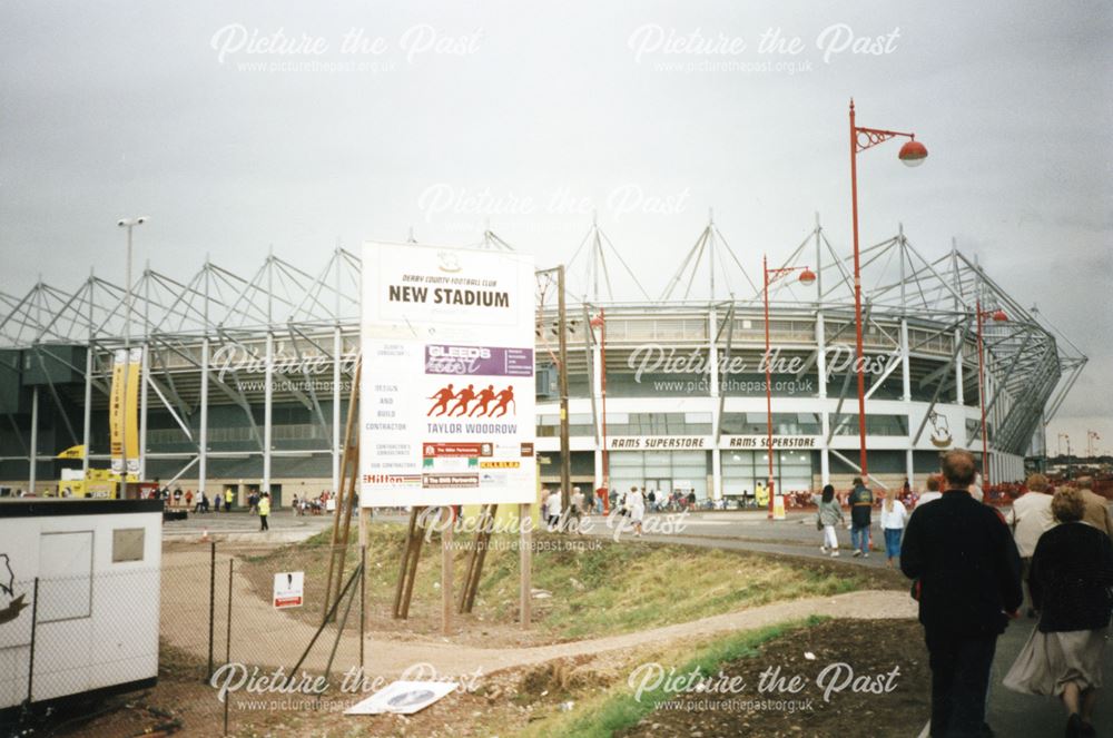 Opening of Pride Park Stadium - View of Stadium and Superstore, 1997