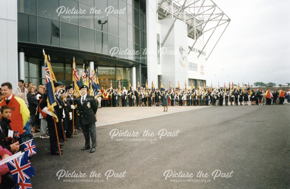 Opening of Pride Park Stadium - Formal greeting party awaiting the Queen's arrival, 1997