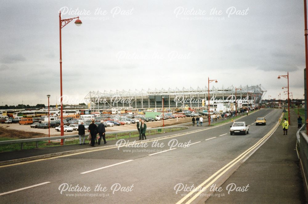 Opening of Pride Park Stadium - View from a distance of the Stadium, 1997