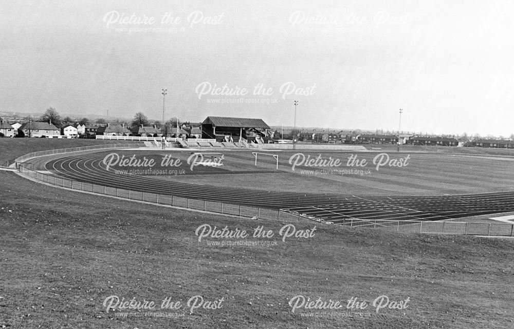 General view of Moorways Leisure Centre, Derby, 1987