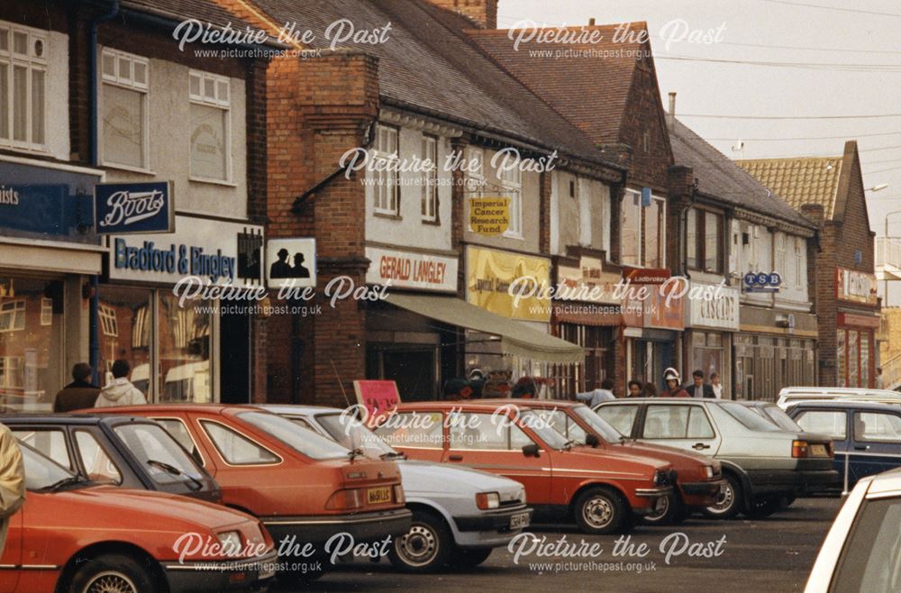 View of Shops on Osmaston Road in Allenton, 1991