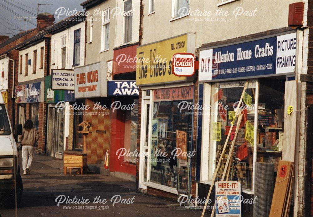 View of Shops, Osmaston Road, Allenton, 1991