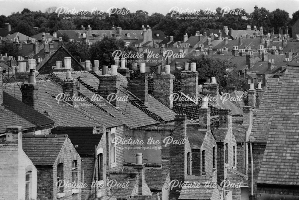 Housing awaiting demolition, Stanhope Street, Normanton, Derby, c 1970s ?