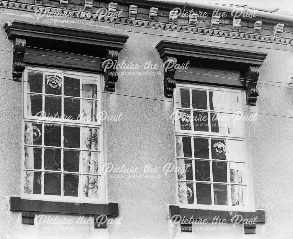 Window detail on a house in Hastings Street, Normanton, Derby, c 1970s ?