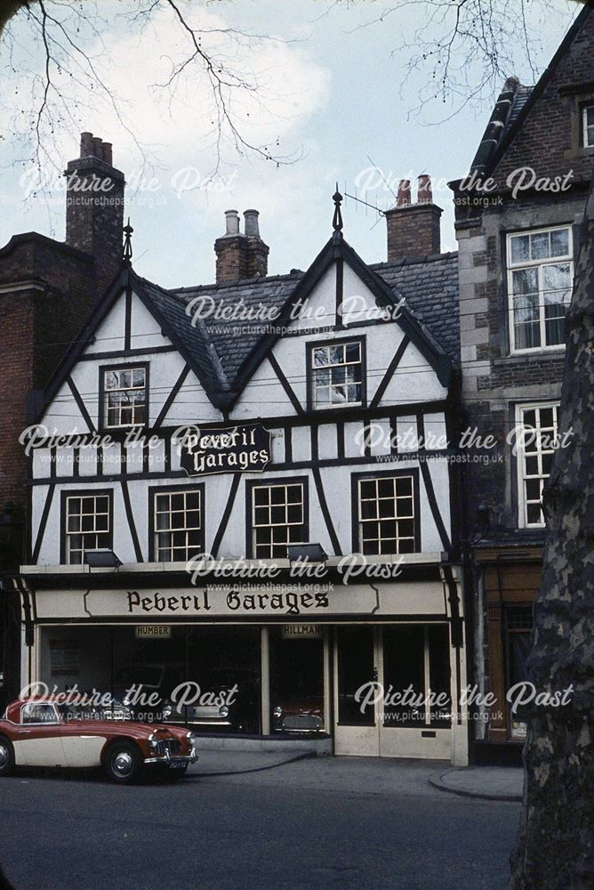 Peveril Garages showroom, Friar Gate, Derby, c 1965 ?