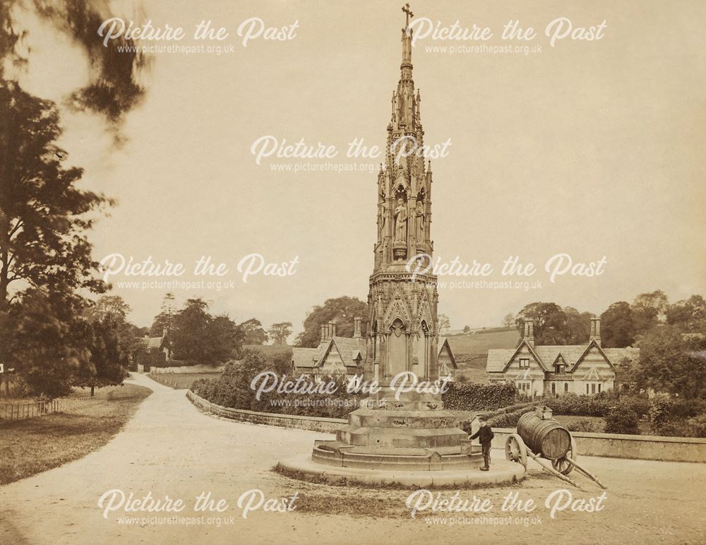 Ilam Cross, Ilam, Staffordshire, c 1890s