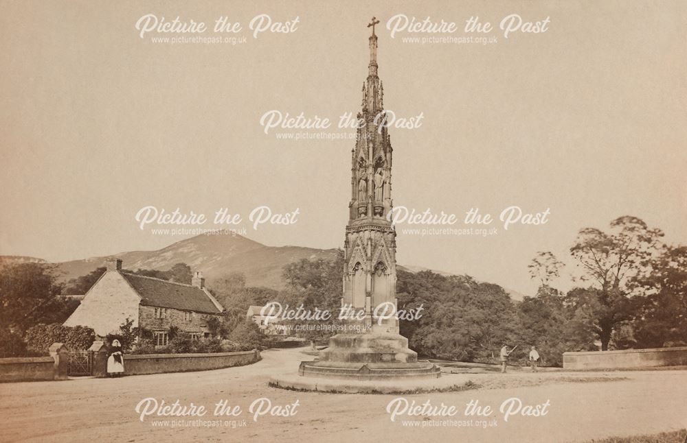 Ilam Cross, Ilam, Staffordshire, c 1890s