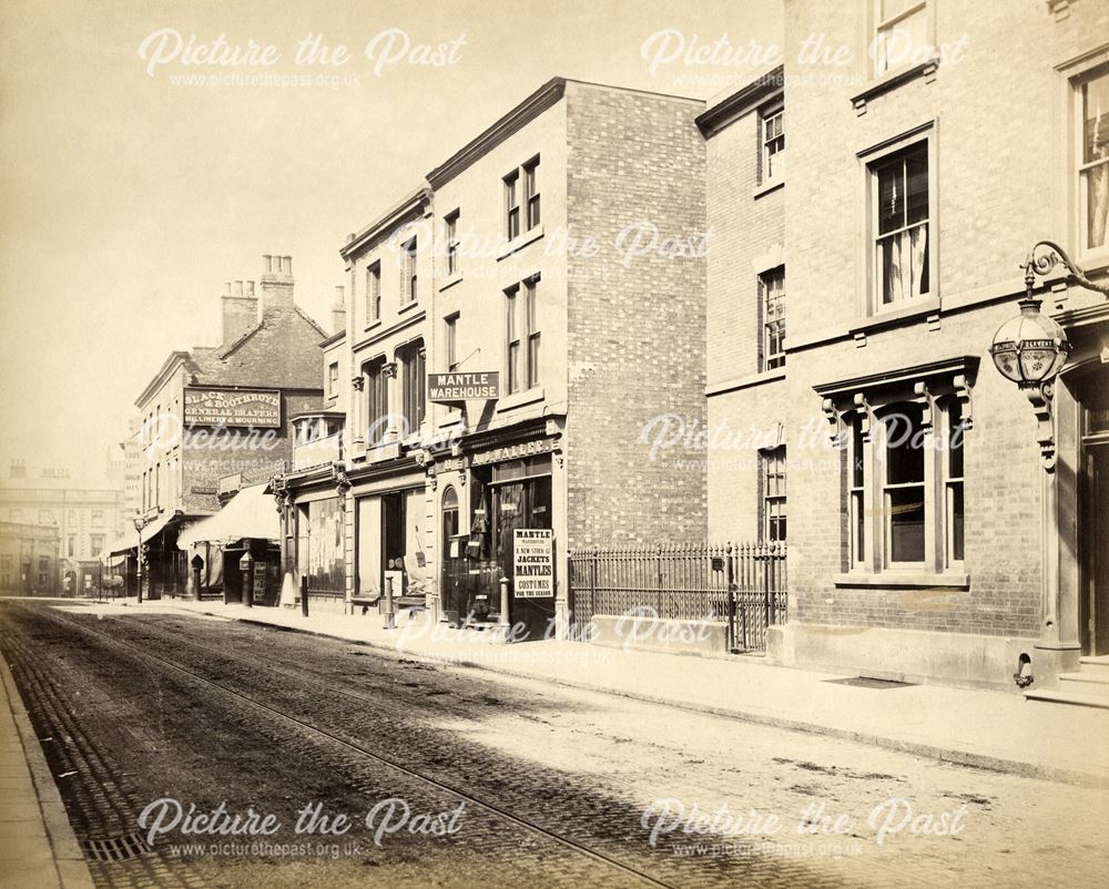 London Street (London Road) looking towards The Spot, Derby, c 1890 ?