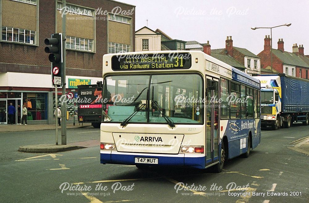 Arriva Health Hopper Dennis Dart SLF 2217, Morledge, Derby