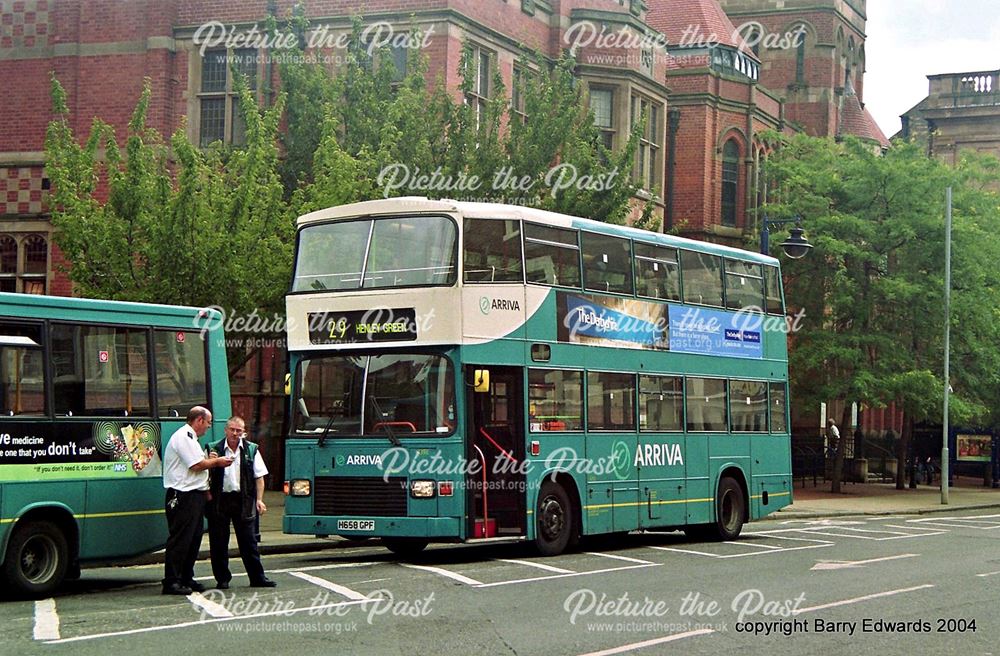 Arriva ex London South Volvo 4393, Wardwick temporary rest point, Derby