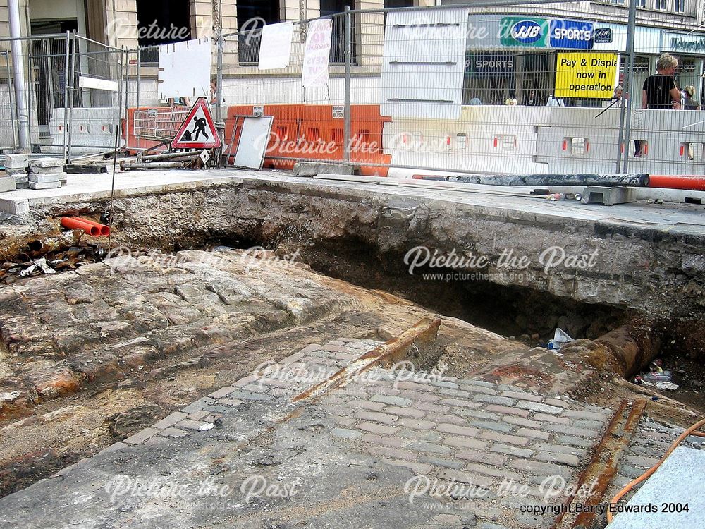 St Peter's Bridge old tram rails 