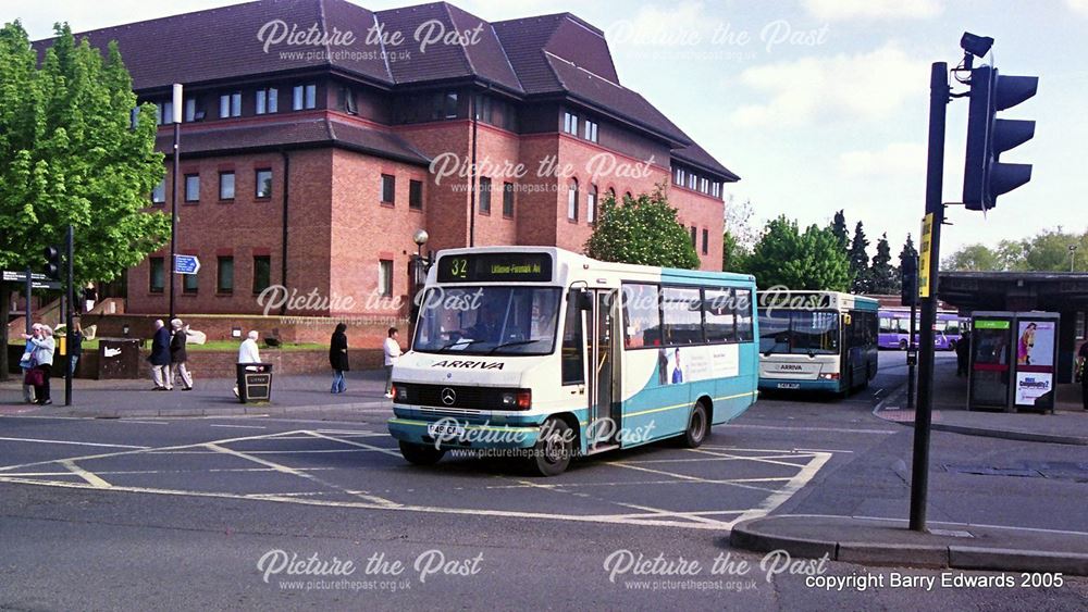 Arriva Mercedes Benz 1391, Morledge exit from Bus Station, Derby