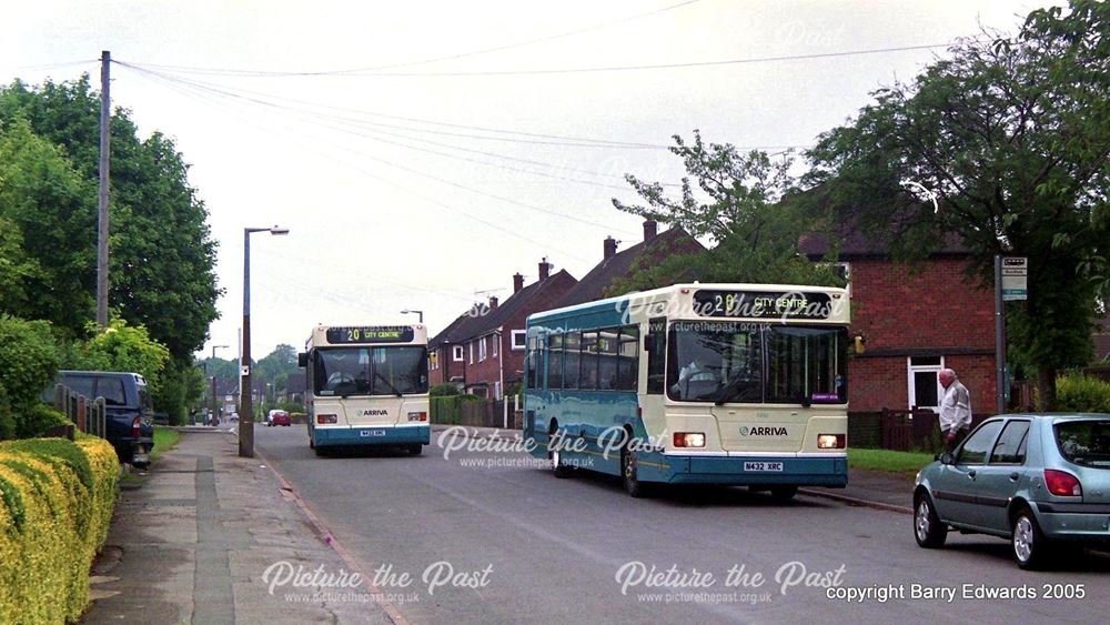 Arriva Scania 3492 and 3493, Sanderson Road, Chaddesden, Derby