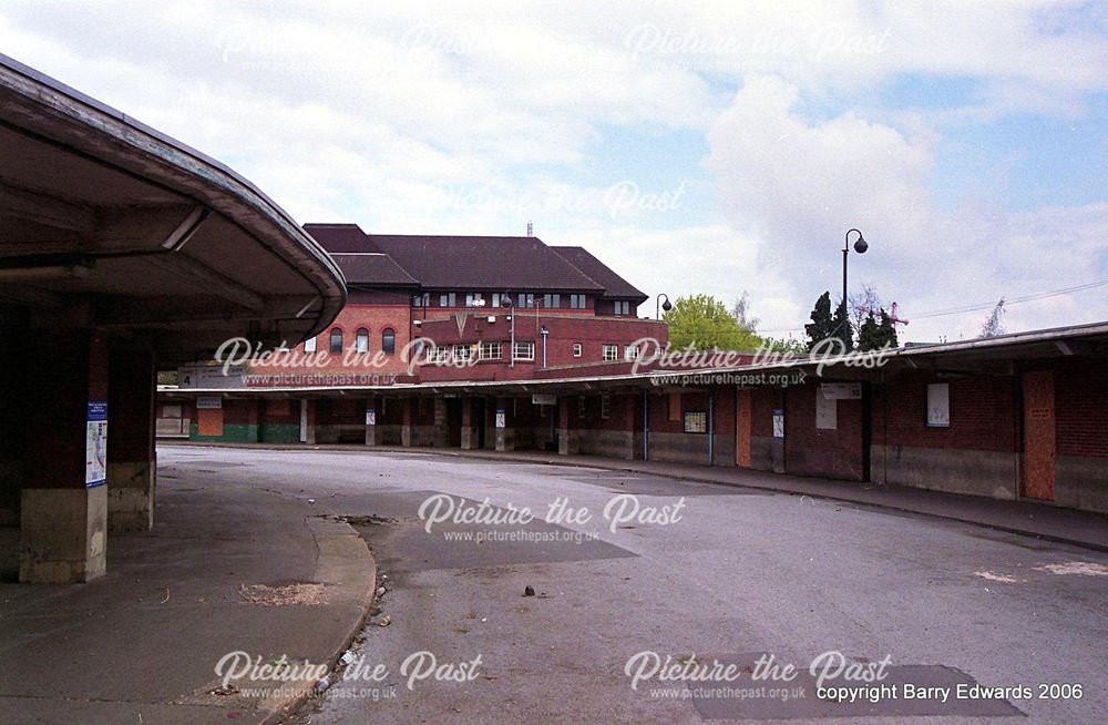 Disused bus station platforms 