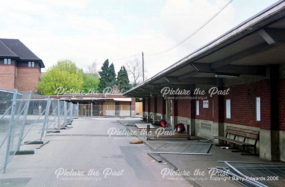 Disused bus station platforms 