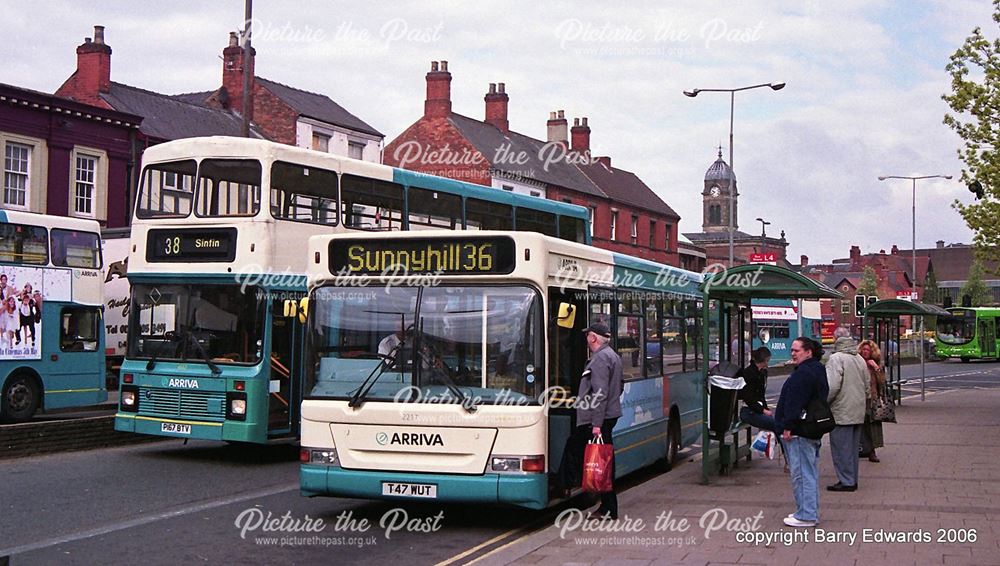 Arriva Dennis Dart 2217 and Volvo 4667, Morledge, Derby