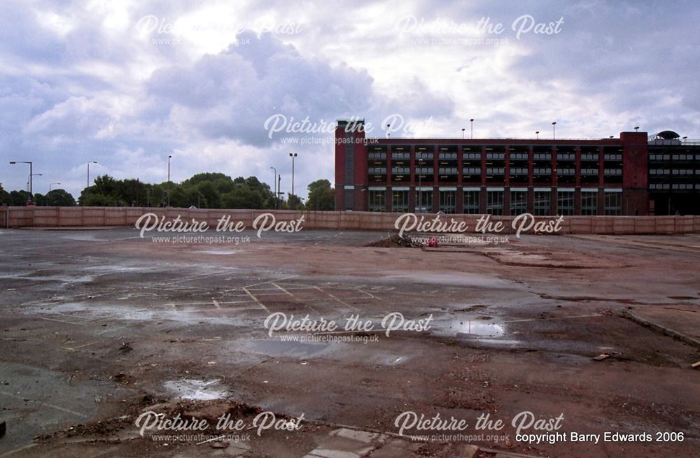 Former bus station site towards car park