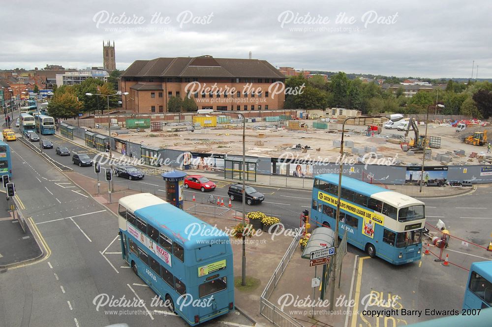 Morledge and Bus Station site from Eagle Market 