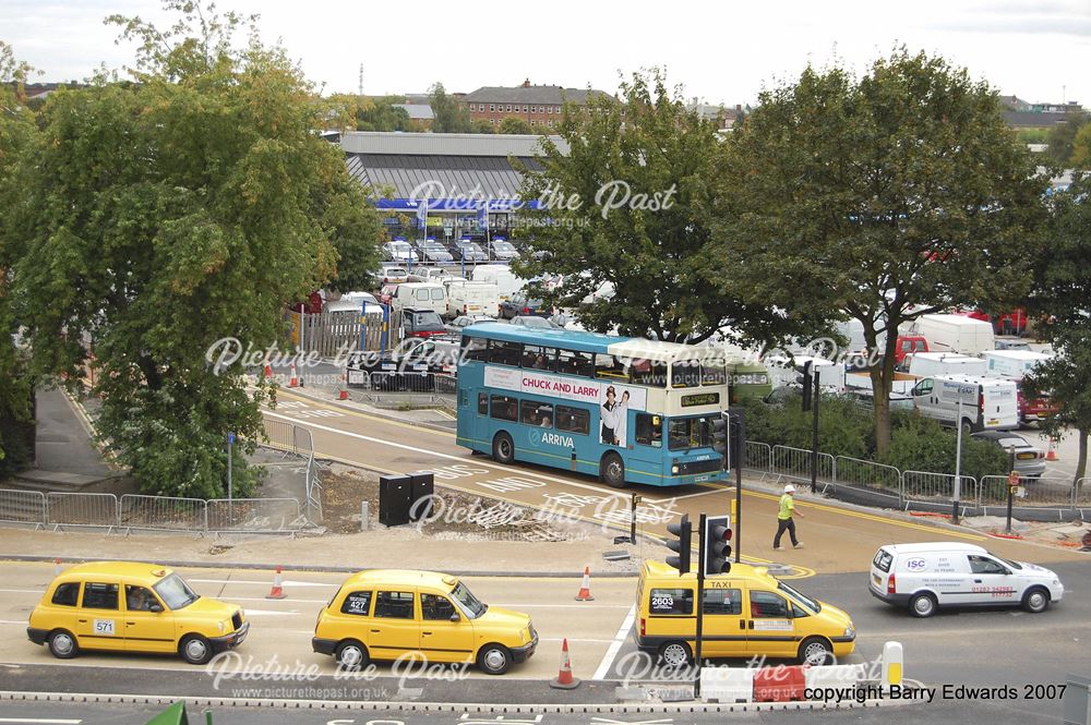 Looking towards Siddals Road from car park 