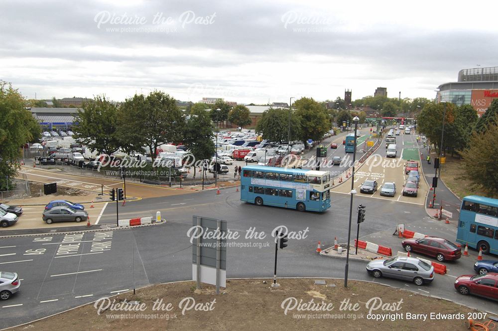 Looking towards Traffic Street from car park 