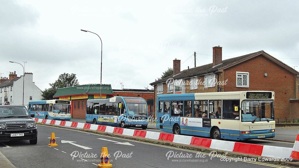 Arriva Dennis Dart 2222 2231 and Optare Solo 2919, Burton Road, Derby