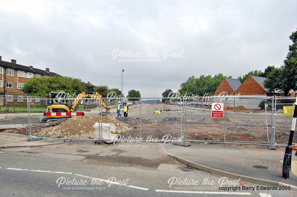 Mercian Way under construction from Babington Lane 