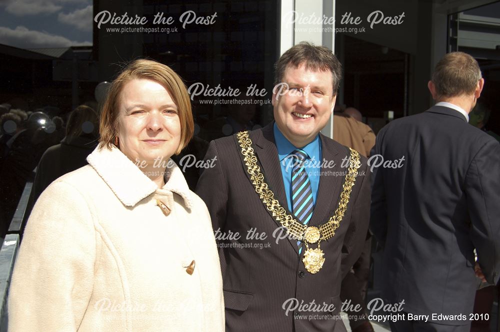 Councillor Sean Marshall, Mayor and Councillor Hilary Jones, Leader of Derby City Council 