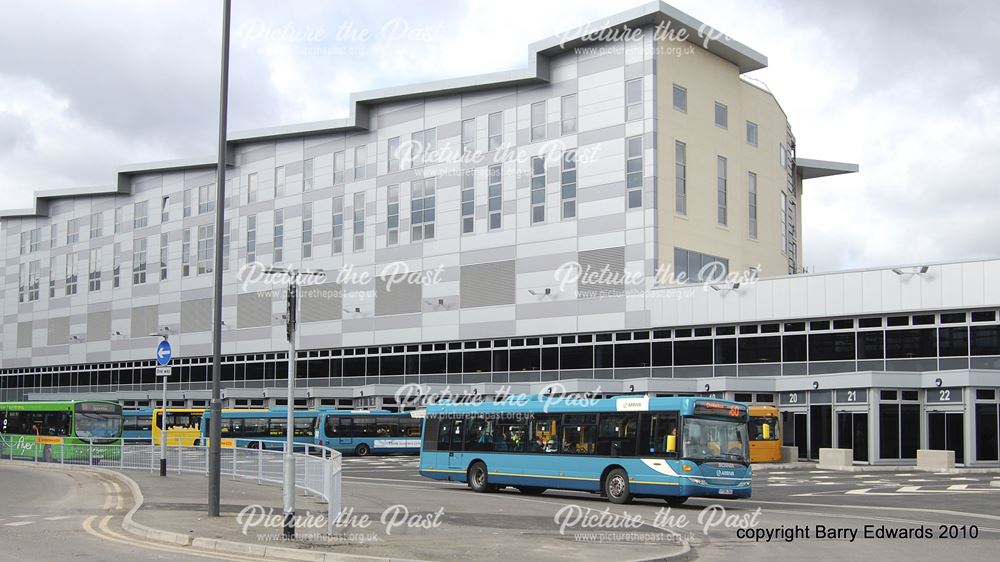 Arriva Scania Omnicity 3569, New Bus Station first day, Derby