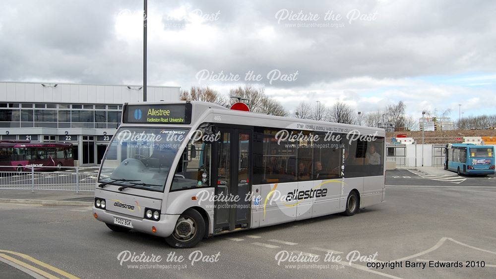 Trent Optare Solo 465, New Bus Station slip road first day, Derby