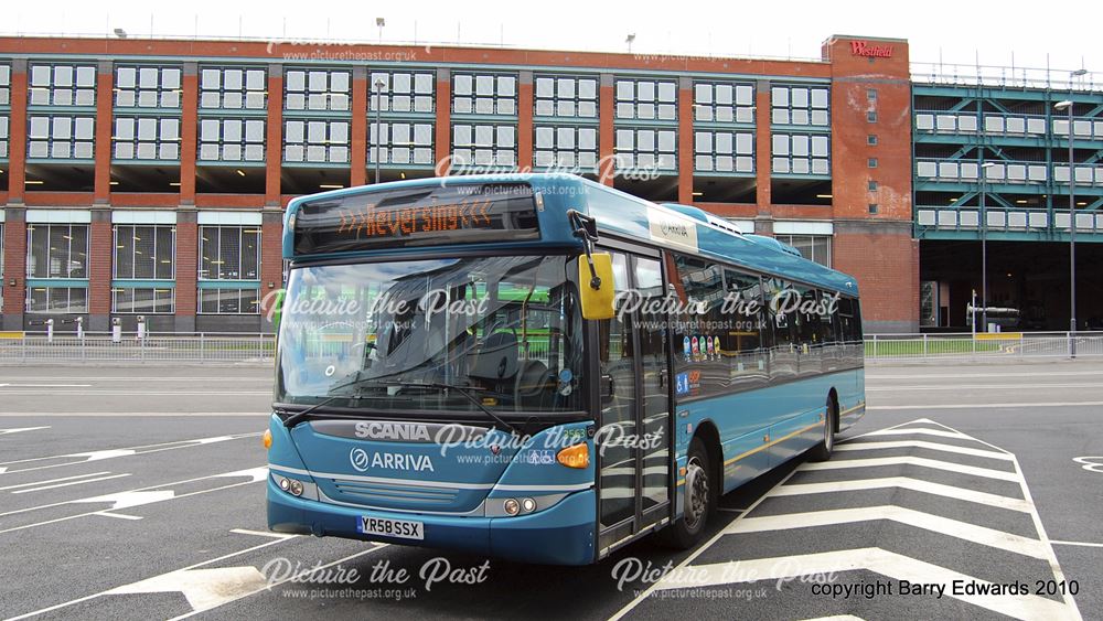 Arriva Scania Omnicity 3563, New Bus Station first day, Derby