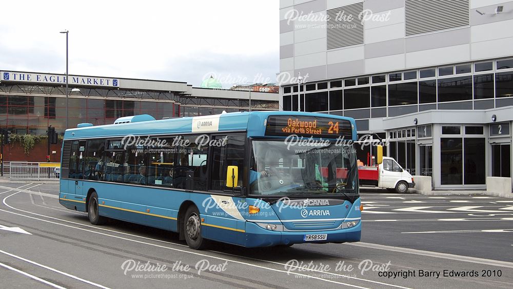 Arriva Scania Omnicity 3561, New Bus Station first day, Derby