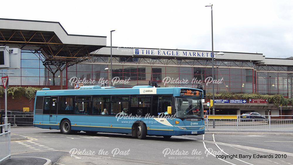 Arriva Scania Omnicity 3576, New Bus Stratiom first day, Derby