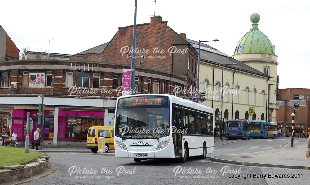 Arriva hired Enviro 200 1002, Albert Street, Derby