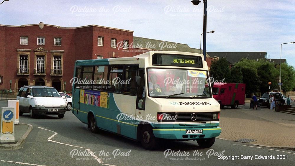 Arriva Mercedes Benz 1387 as Rail Link , Corporation Street, Derby