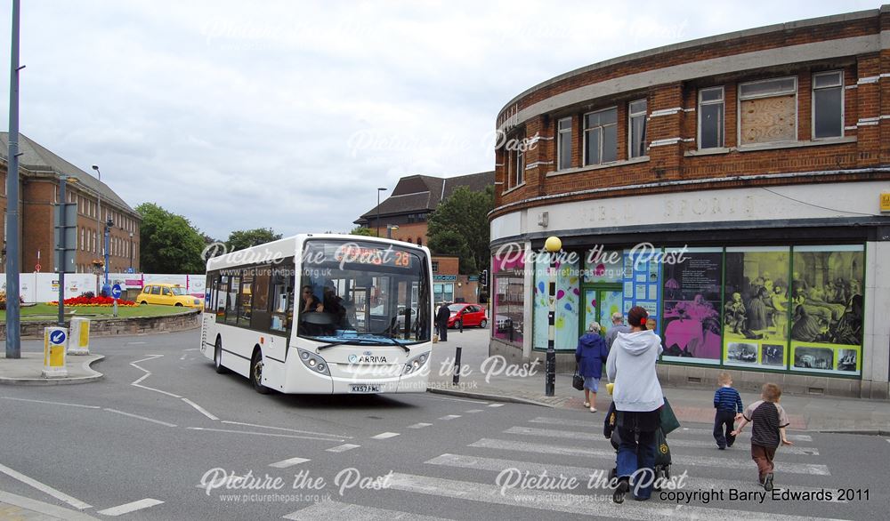 Arriva hired Enviro 200 1006, Albert Street, Derby