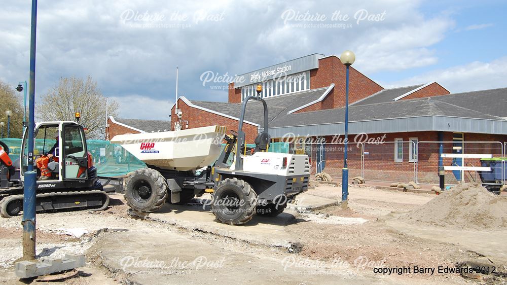 Midland Station bus interchange reconstruction work 