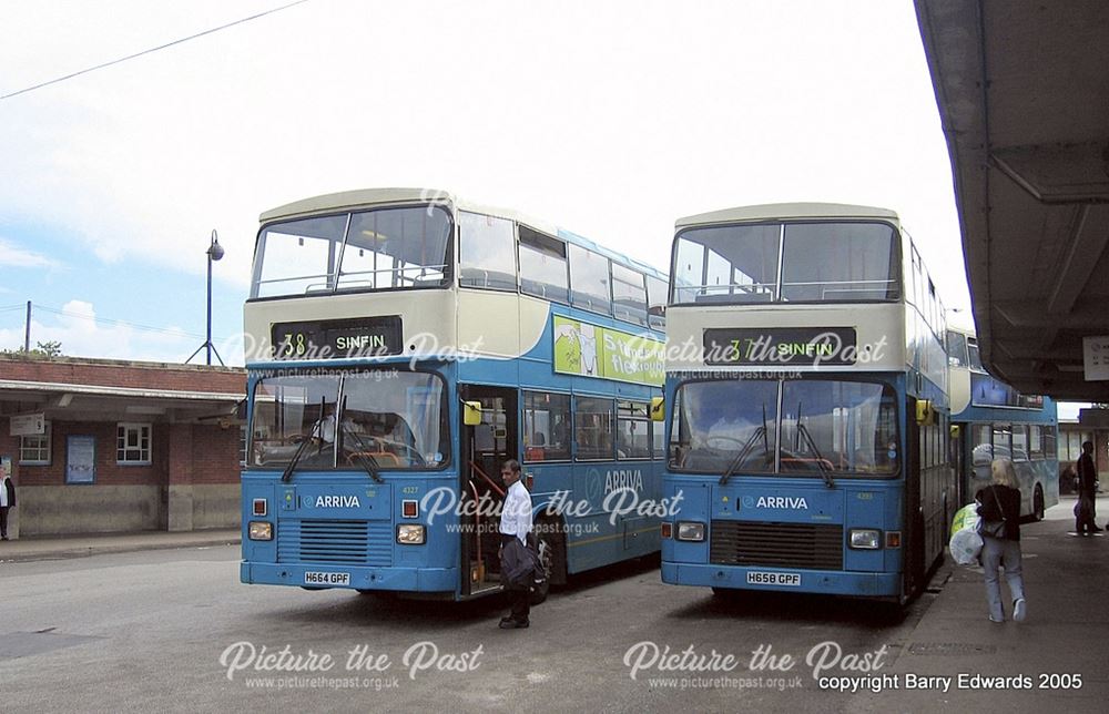 Arriva ex London South Volvo 4327 and 4393, Bus Station, Derby