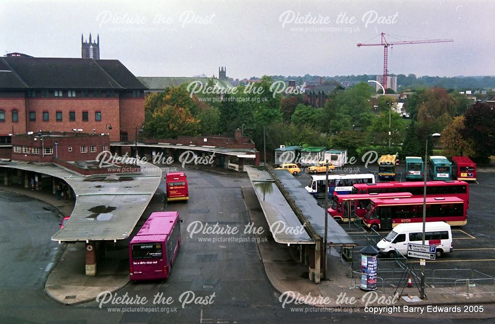 Bus Station last day showing platforms 