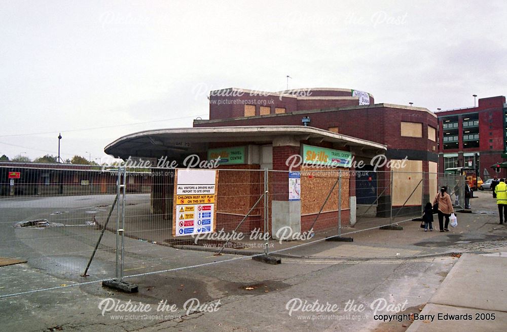 Bus Station closed and fenced off 