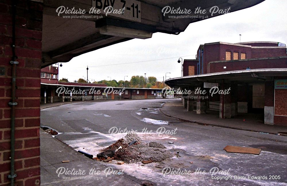 Bus Station view of closed platforms 