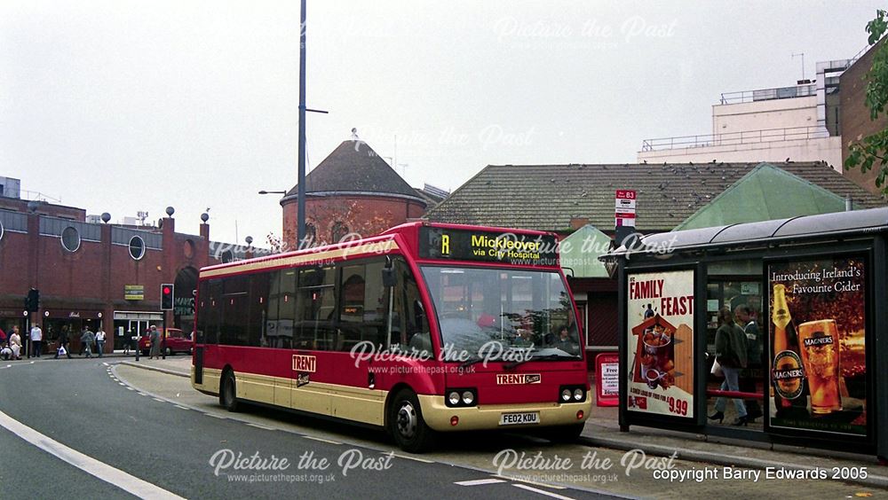 Trent Optare Solo 448, Osnabruck Square Albert Street on street stop for Mickleover, Derby