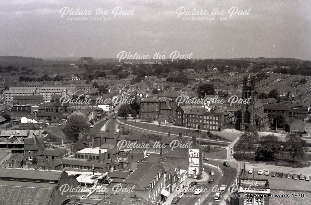 Cathedral Tower view towards St Mary's Church 