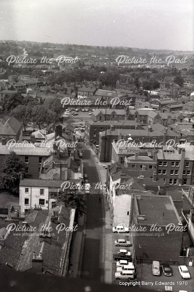 Cathedral Tower towards St Mary's Gate 1970