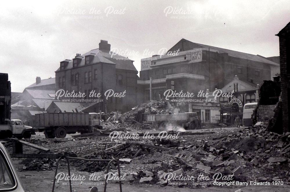 From Eagle Street towards London Road demolition in progress 