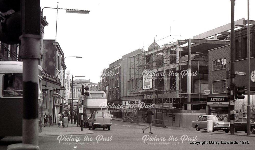 Cornmarket with Littlewoods store under constrction 