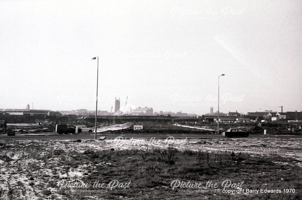 Nottingham Road from site of future Pentagon Island December 