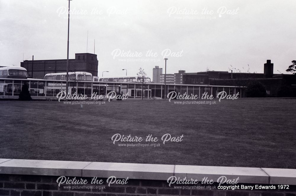 Relandscaped Riverside Gardens towards Bus Station bus park 