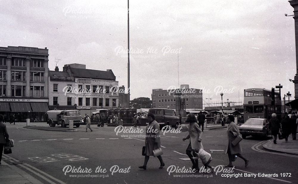 Market Place general scene with much of north side demolished